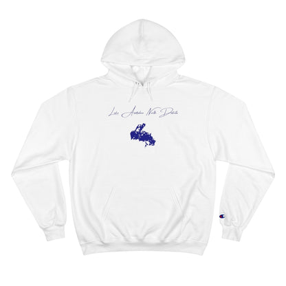 North  Dakota  Lake  Audubon  Hoodie  front  position  view  from  front  white.webp