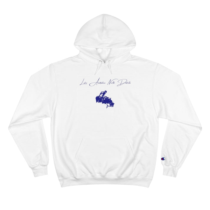 North  Dakota  Lake  Audubon  Hoodie  front  position  view  from  front  white.webp