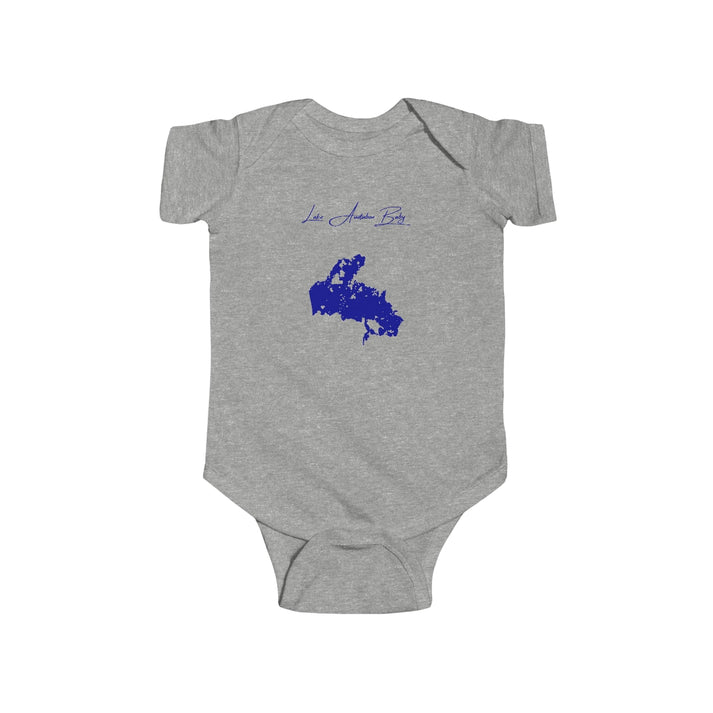 North  Dakota  Lake  Audubon  Onesie  front  position  view  from  front  heather.webp