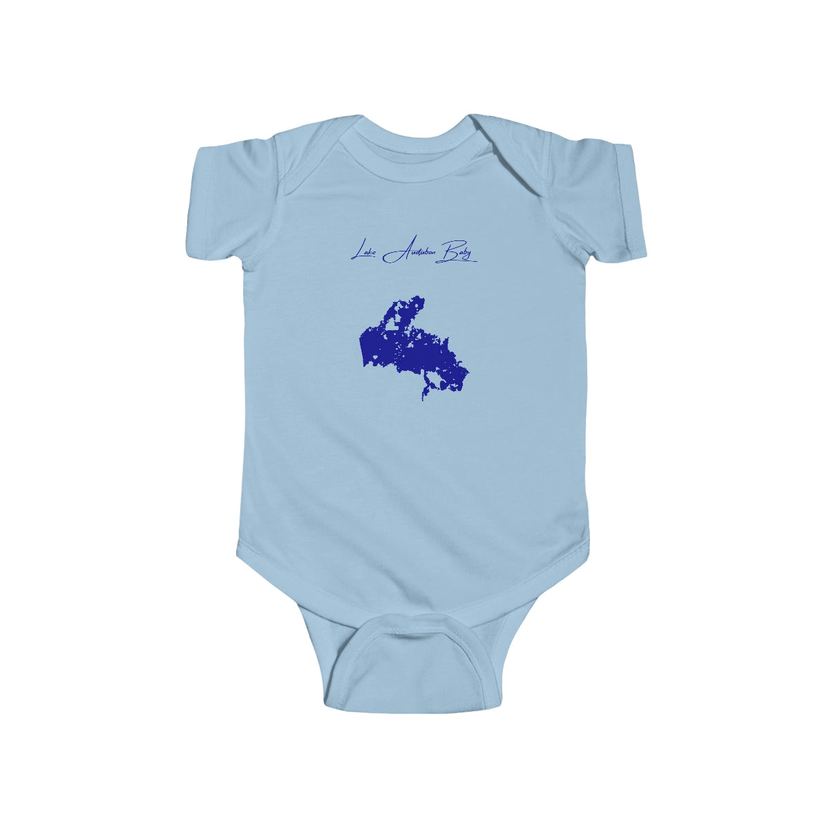 North  Dakota  Lake  Audubon  Onesie  front  position  view  from  front  light  blue.webp