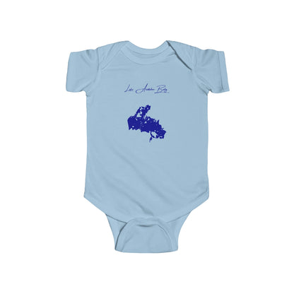 North  Dakota  Lake  Audubon  Onesie  front  position  view  from  front  light  blue.webp