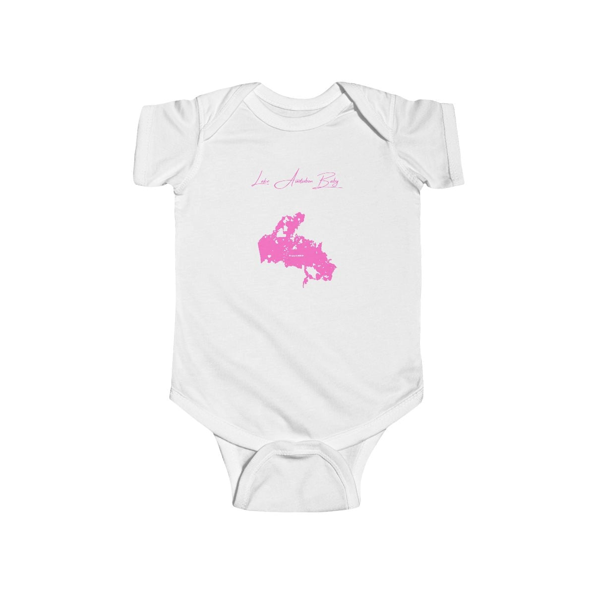 North  Dakota  Lake  Audubon  Onesie  front  position  view  from  front  white.webp