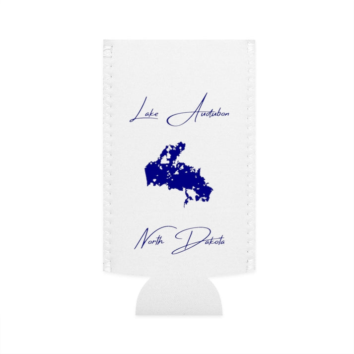 North  Dakota  Lake  Audubon  Slim  Can  Koozie  front  position  view  from  flat-front  white.webp