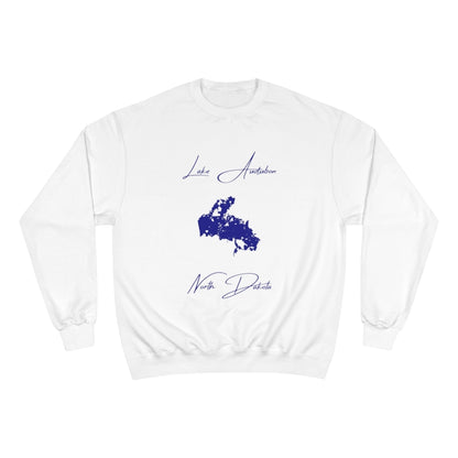 North  Dakota  Lake  Audubon  Sweatshirt  front  position  view  from  front  white.webp