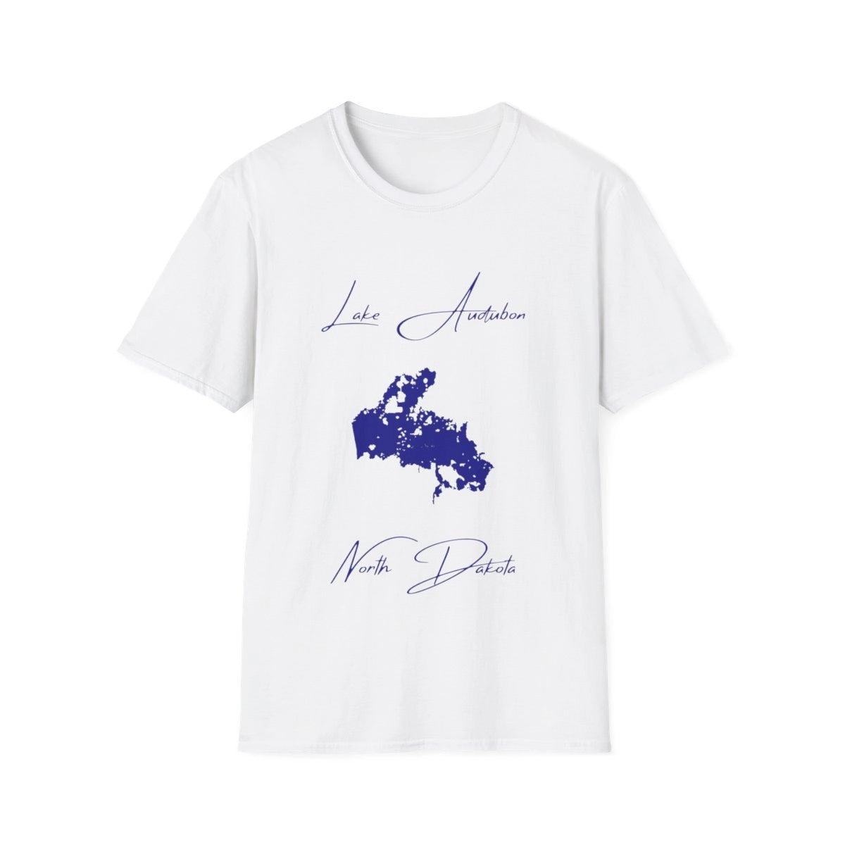 North  Dakota  Lake  Audubon  T-shirt  front  position  view  from  front  white.webp