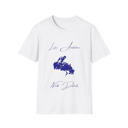 North  Dakota  Lake  Audubon  T-shirt  front  position  view  from  front  white.webp