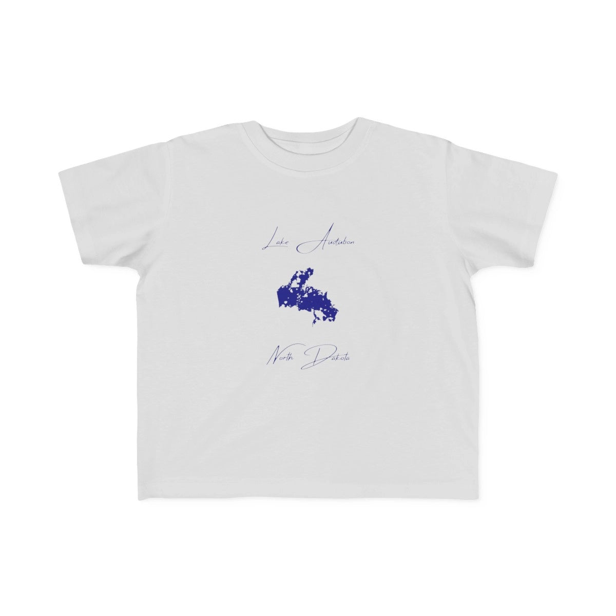 North  Dakota  Lake  Audubon  Toddler  T-shirt  front  position  view  from  front  silver.webp
