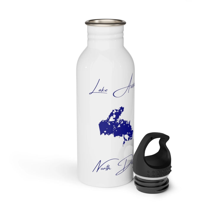North  Dakota  Lake  Audubon  Water  bottle  other  position  view  from  open  white.webp