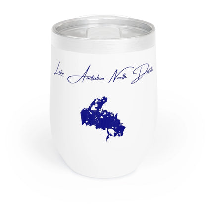 North  Dakota  Lake  Audubon  Wine  Tumbler  front  position  view  from  front  white.webp
