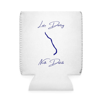 North  Dakota  Lake  Darling  Can  Koozie  front  position  view  from  front-1  white.webp