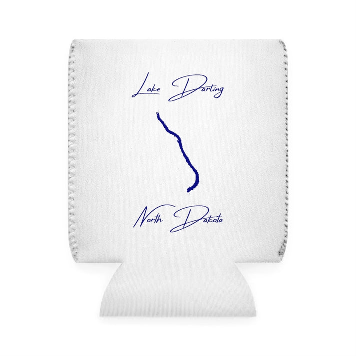 North  Dakota  Lake  Darling  Can  Koozie  front  position  view  from  front-1  white.webp