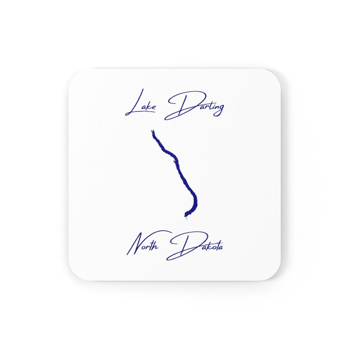 North  Dakota  Lake  Darling  Coaster  Set  front  position  view  from  front  3.75  x  3.75.webp