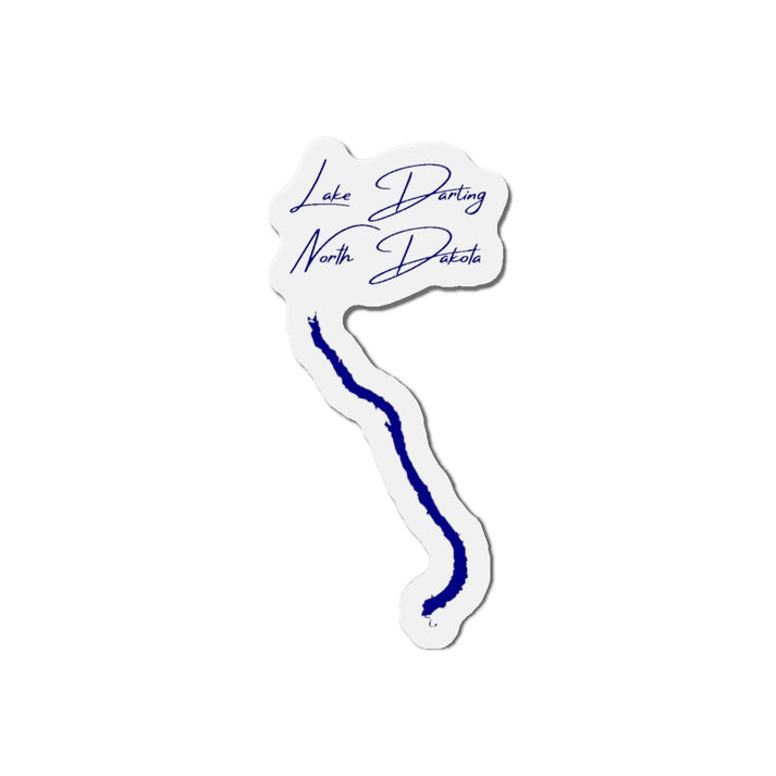 North  Dakota  Lake  Darling  Die  Cut  Magnet  front  position  view  from  front  4  x  4.webp