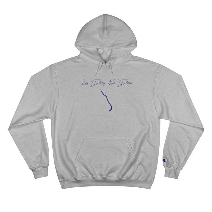 North  Dakota  Lake  Darling  Hoodie  front  position  view  from  front  light  steel.webp
