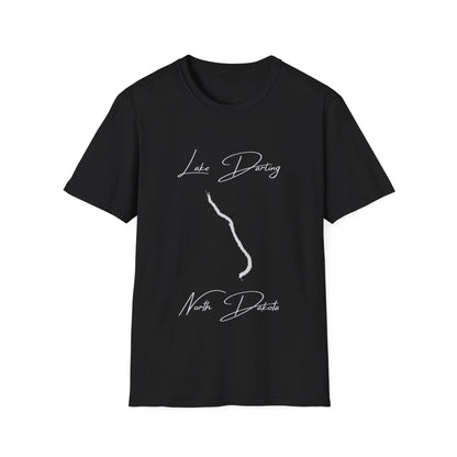 North  Dakota  Lake  Darling  T-shirt  front  position  view  from  front  black.webp