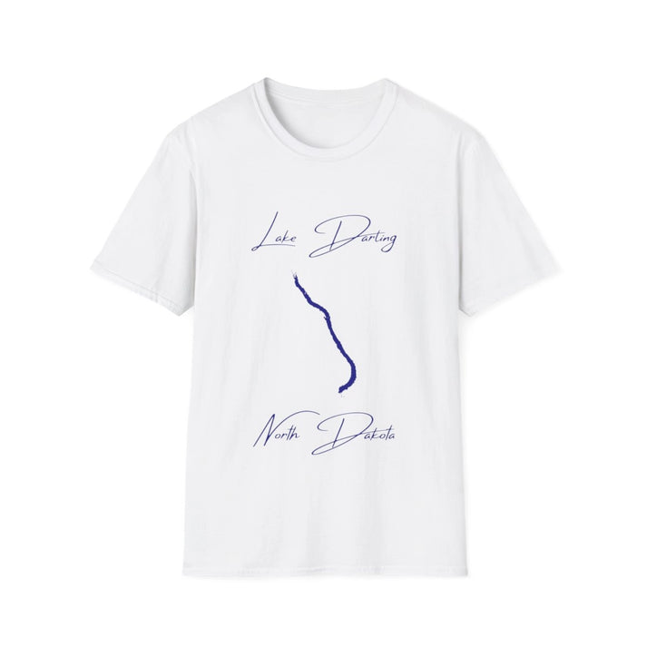 North  Dakota  Lake  Darling  T-shirt  front  position  view  from  front  white.webp