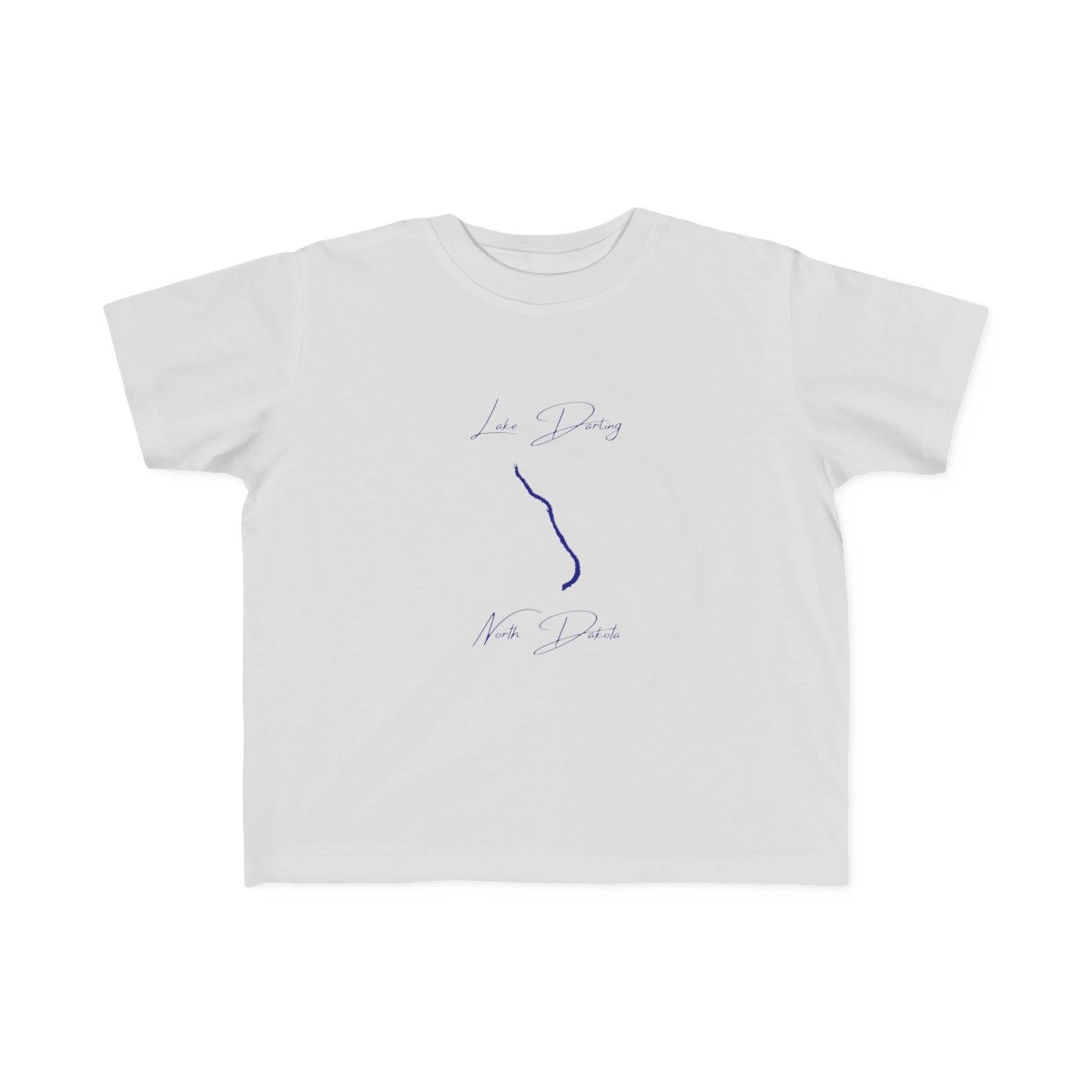North  Dakota  Lake  Darling  Toddler  T-shirt  front  position  view  from  front  silver.webp