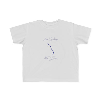 North  Dakota  Lake  Darling  Toddler  T-shirt  front  position  view  from  front  silver.webp