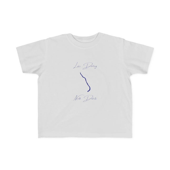North  Dakota  Lake  Darling  Toddler  T-shirt  front  position  view  from  front  silver.webp