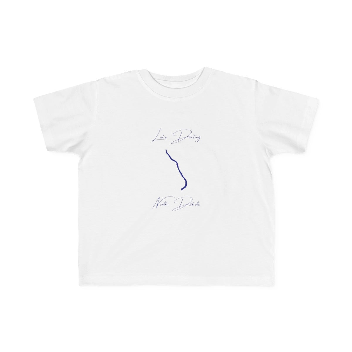 North  Dakota  Lake  Darling  Toddler  T-shirt  front  position  view  from  front  white.webp