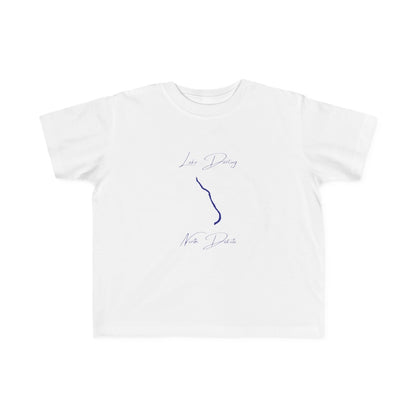 North  Dakota  Lake  Darling  Toddler  T-shirt  front  position  view  from  front  white.webp