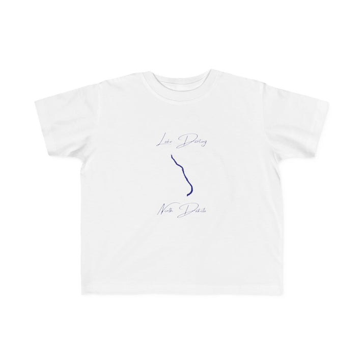North  Dakota  Lake  Darling  Toddler  T-shirt  front  position  view  from  front  white.webp