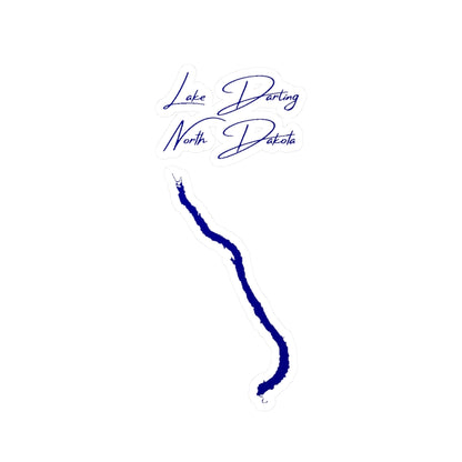 North  Dakota  Lake  Darling  Vinyl  Decal  other  position  view  from  front  4  x  6.webp