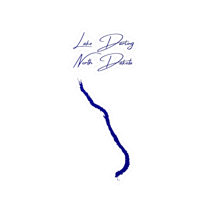 North  Dakota  Lake  Darling  Vinyl  Decal  other  position  view  from  front  4  x  6.webp