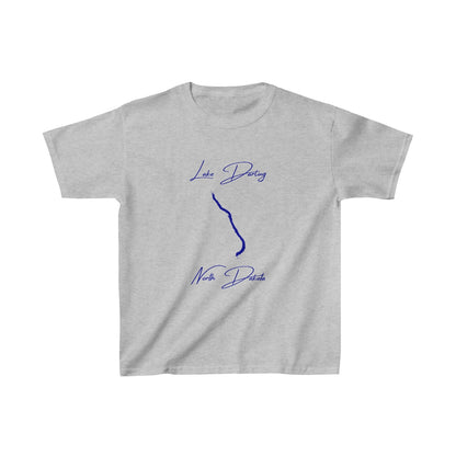 North  Dakota  Lake  Darling  Youth  T-shirt  front  position  view  from  front  sport  grey.webp