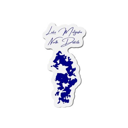 North  Dakota  Lake  Metigoshe  Die  Cut  Magnet  front  position  view  from  front  4  x  4.webp