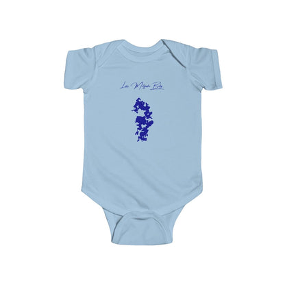 North  Dakota  Lake  Metigoshe  Onesie  front  position  view  from  front  light  blue.webp