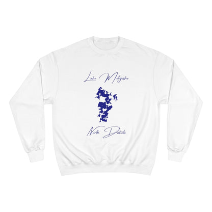North  Dakota  Lake  Metigoshe  Sweatshirt  front  position  view  from  front  white.webp