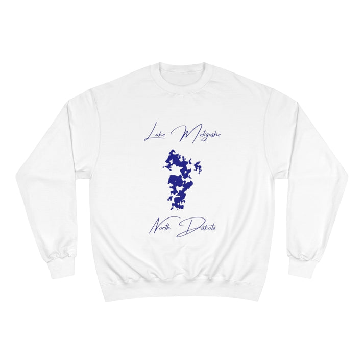North  Dakota  Lake  Metigoshe  Sweatshirt  front  position  view  from  front  white.webp