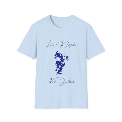 North  Dakota  Lake  Metigoshe  T-shirt  front  position  view  from  front  light  blue.webp