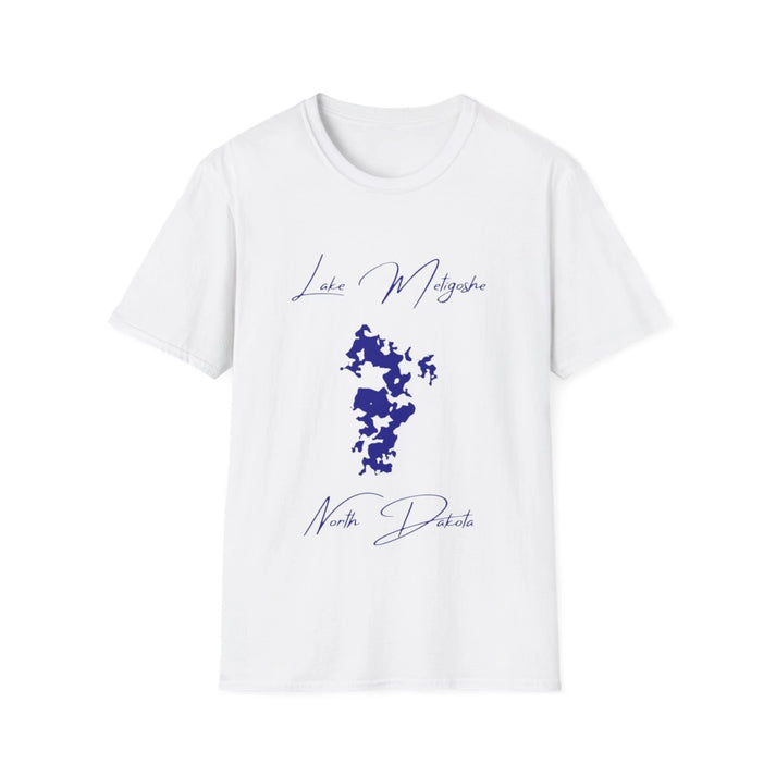 North  Dakota  Lake  Metigoshe  T-shirt  front  position  view  from  front  white.webp
