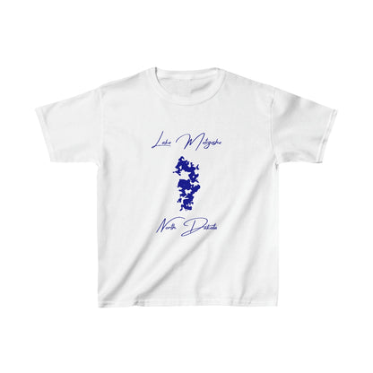 North  Dakota  Lake  Metigoshe  Youth  T-shirt  front  position  view  from  front  white.webp