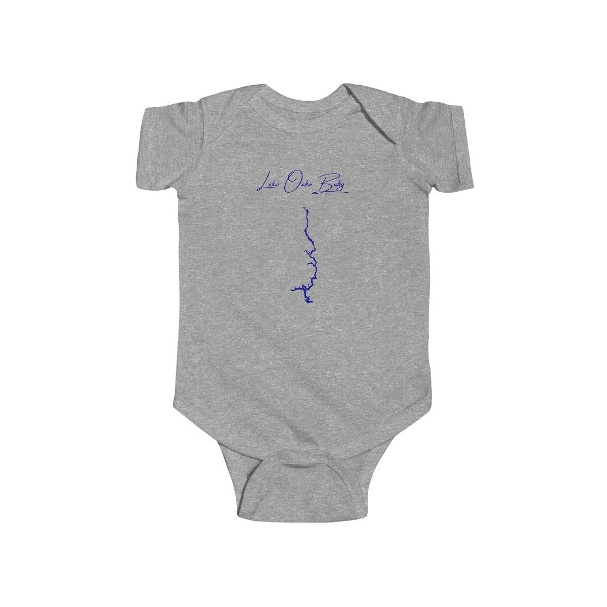 North  Dakota  Lake  Oahe  Onesie  front  position  view  from  front  heather.webp