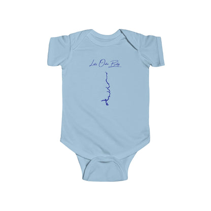 North  Dakota  Lake  Oahe  Onesie  front  position  view  from  front  light  blue.webp