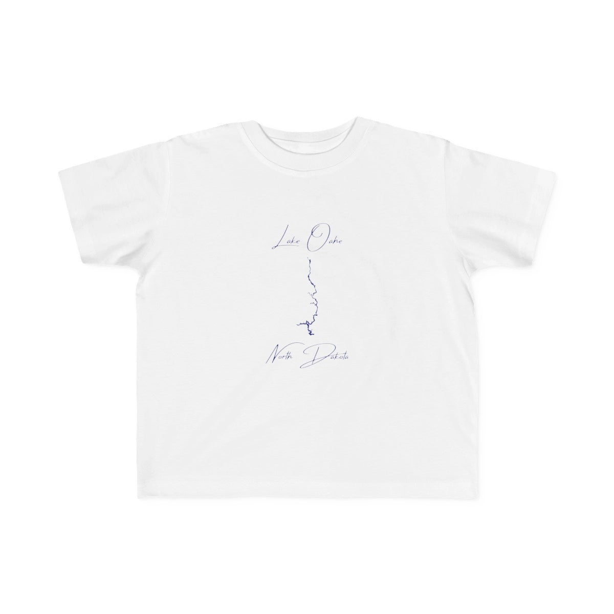 North  Dakota  Lake  Oahe  Toddler  T-shirt  front  position  view  from  front  white.webp