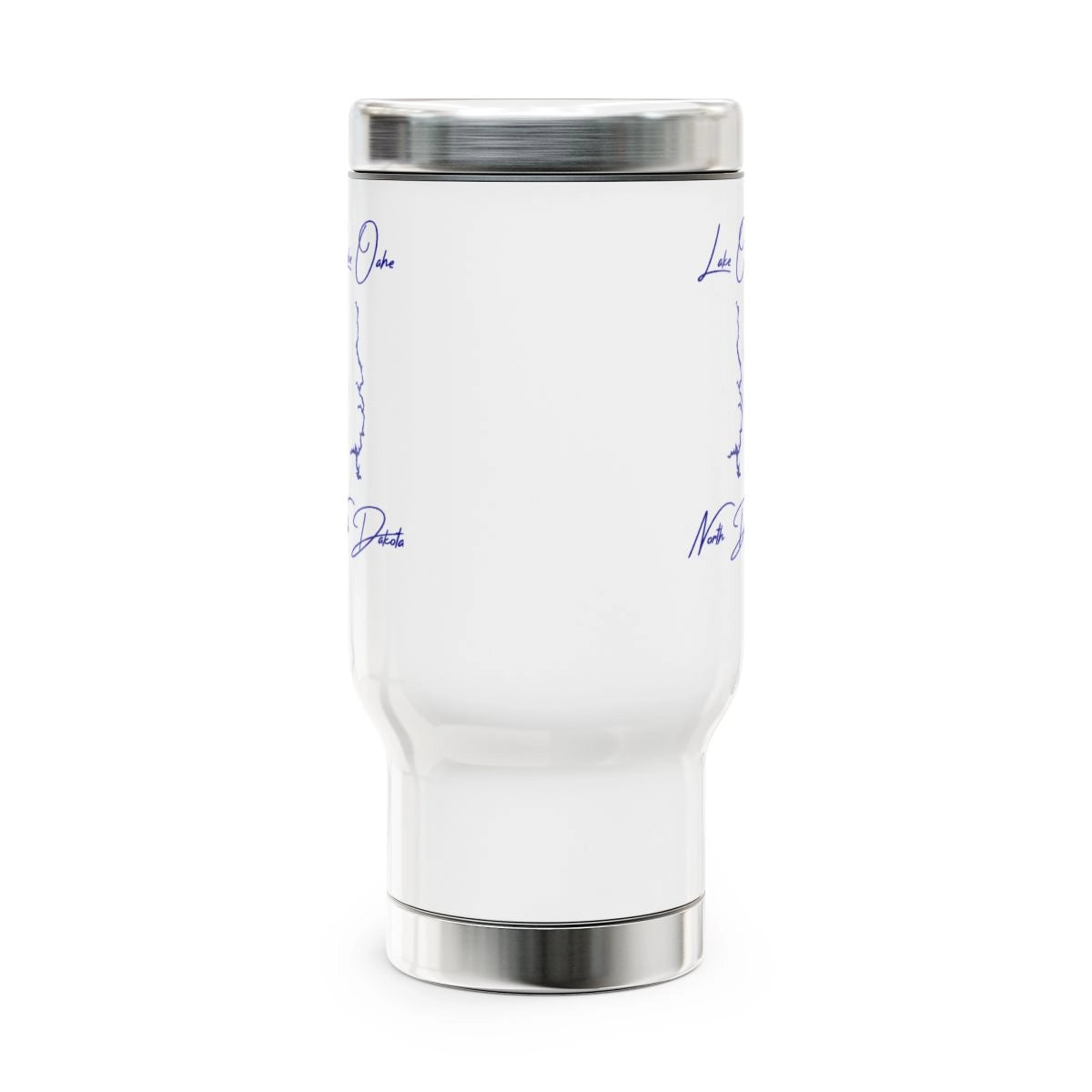 North  Dakota  Lake  Oahe  Travel  Mug  other  position  view  from  front  14oz.webp