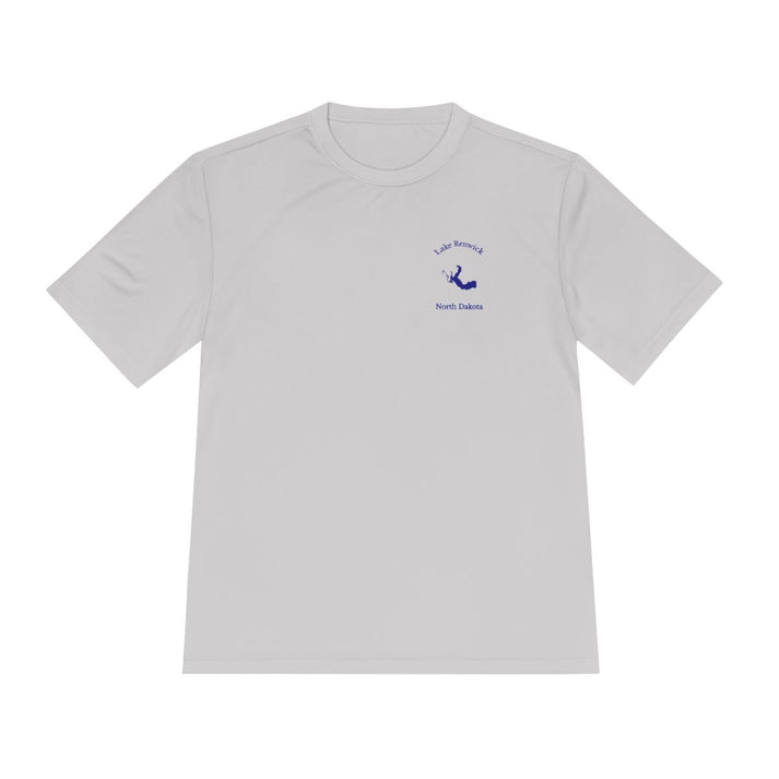 North  Dakota  Lake  Renwick  Moisture  Wicking  Tee  front  position  view  from  front  silver.webp