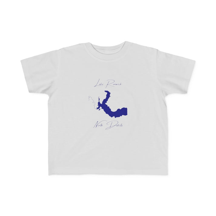 North  Dakota  Lake  Renwick  Toddler  T-shirt  front  position  view  from  front  silver.webp