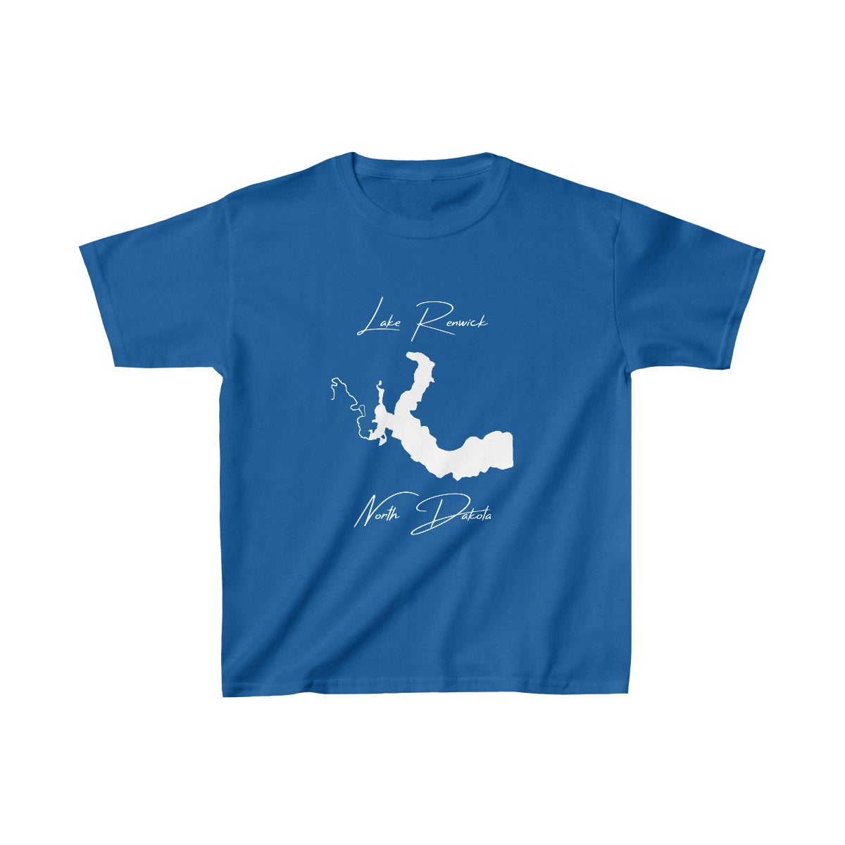 North  Dakota  Lake  Renwick  Youth  T-shirt  front  position  view  from  front  royal.webp