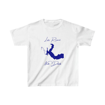 North  Dakota  Lake  Renwick  Youth  T-shirt  front  position  view  from  front  white.webp