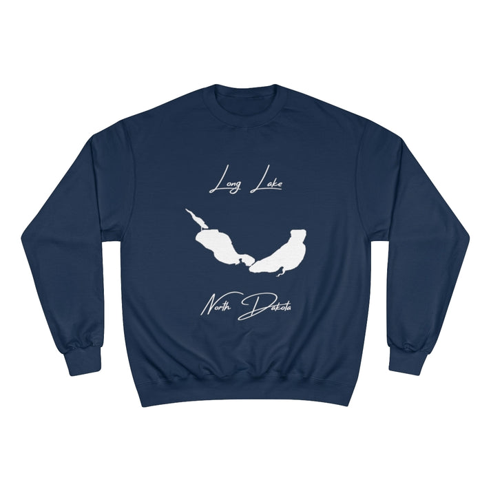 North  Dakota  Long  Lake  Sweatshirt  front  position  view  from  front  navy.webp