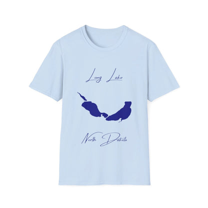 North  Dakota  Long  Lake  T-shirt  front  position  view  from  front  light  blue.webp