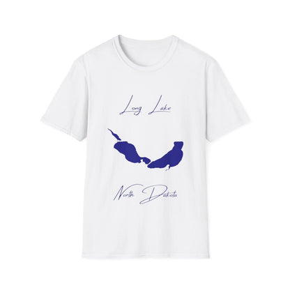North  Dakota  Long  Lake  T-shirt  front  position  view  from  front  white.webp