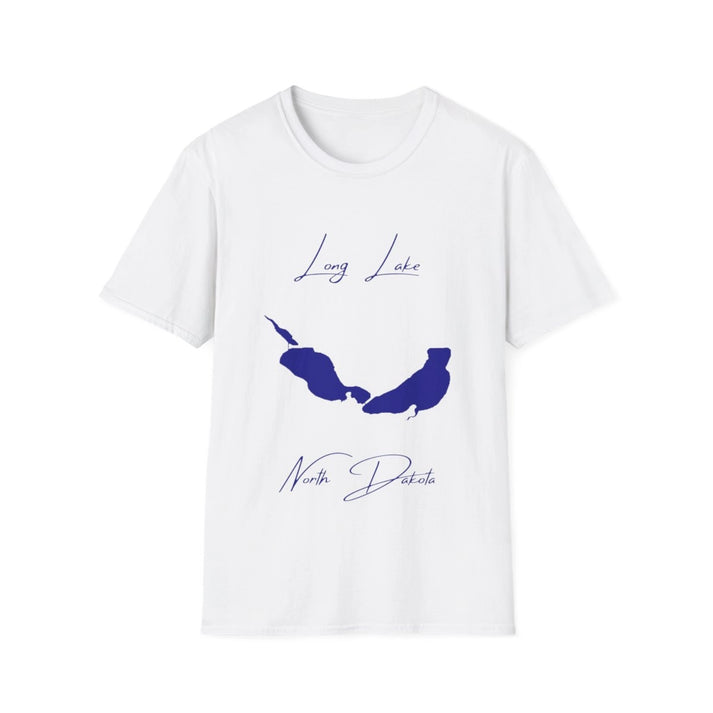 North  Dakota  Long  Lake  T-shirt  front  position  view  from  front  white.webp