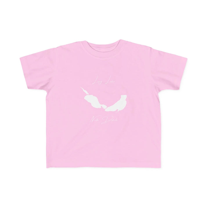 North  Dakota  Long  Lake  Toddler  T-shirt  front  position  view  from  front  pink.webp