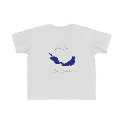 North  Dakota  Long  Lake  Toddler  T-shirt  front  position  view  from  front  silver.webp